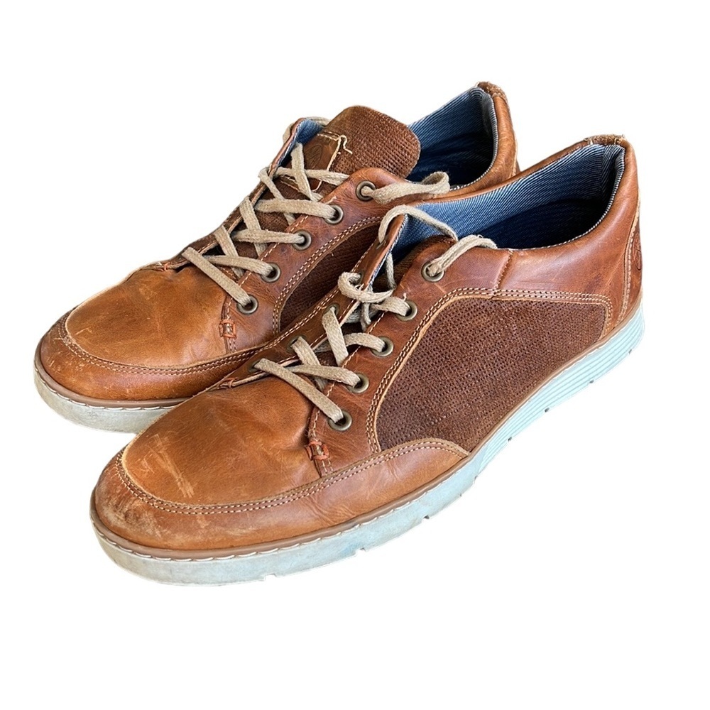 Bull Boxer Men’s Brown Leather Rolynd Casual Lace Up Shoe. Handmade in Portugal